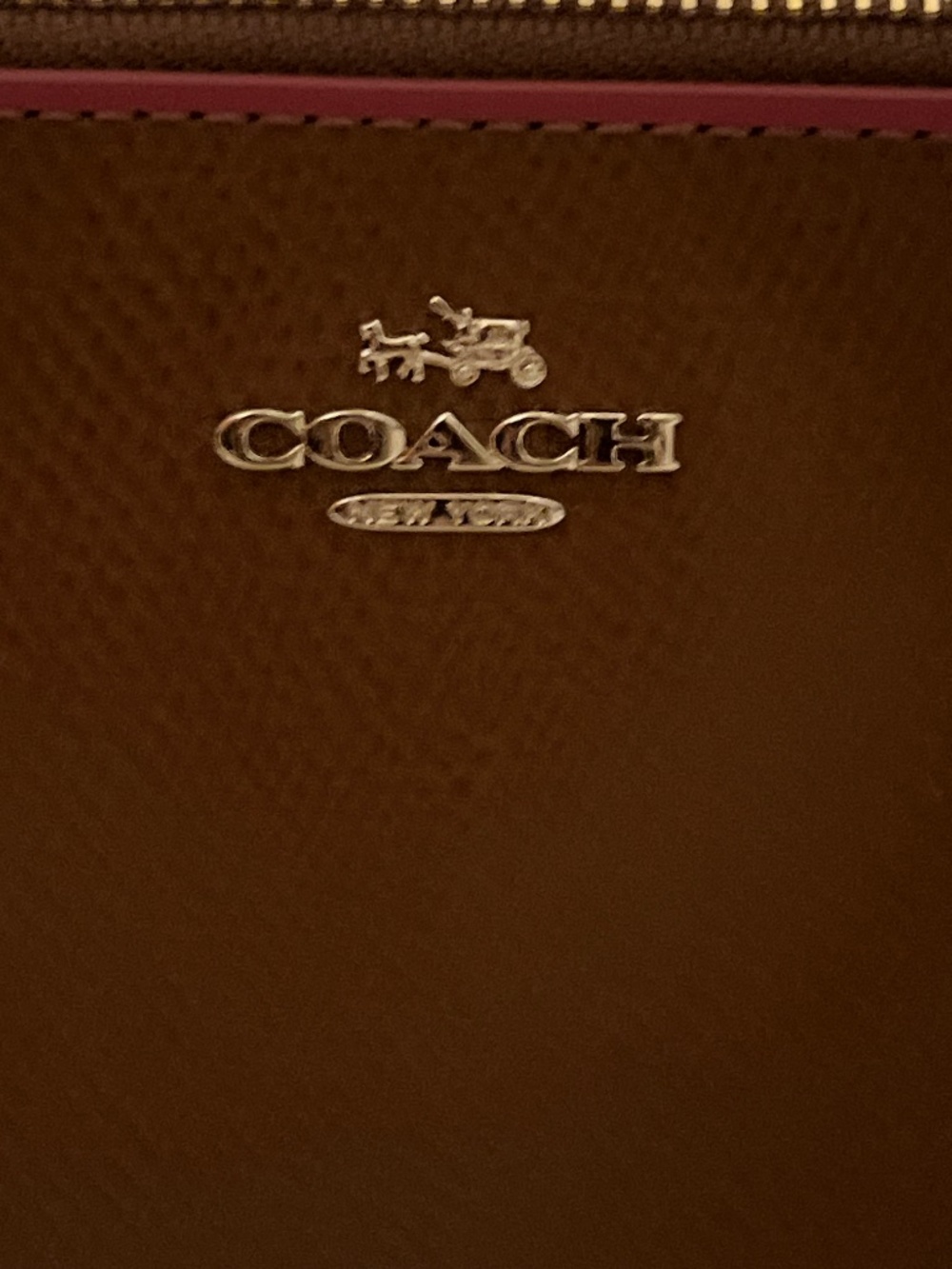 Coach Brown Wallet Wristlet
